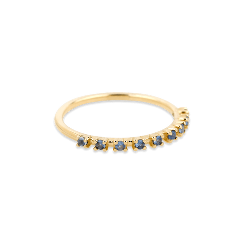 Bold Nine Blue Sapphire Band