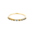 Bold Nine Blue Sapphire Band