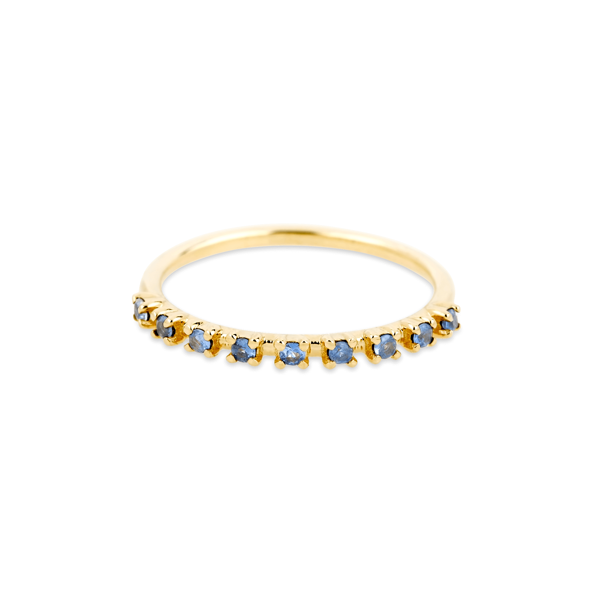 Bold Nine Blue Sapphire Band