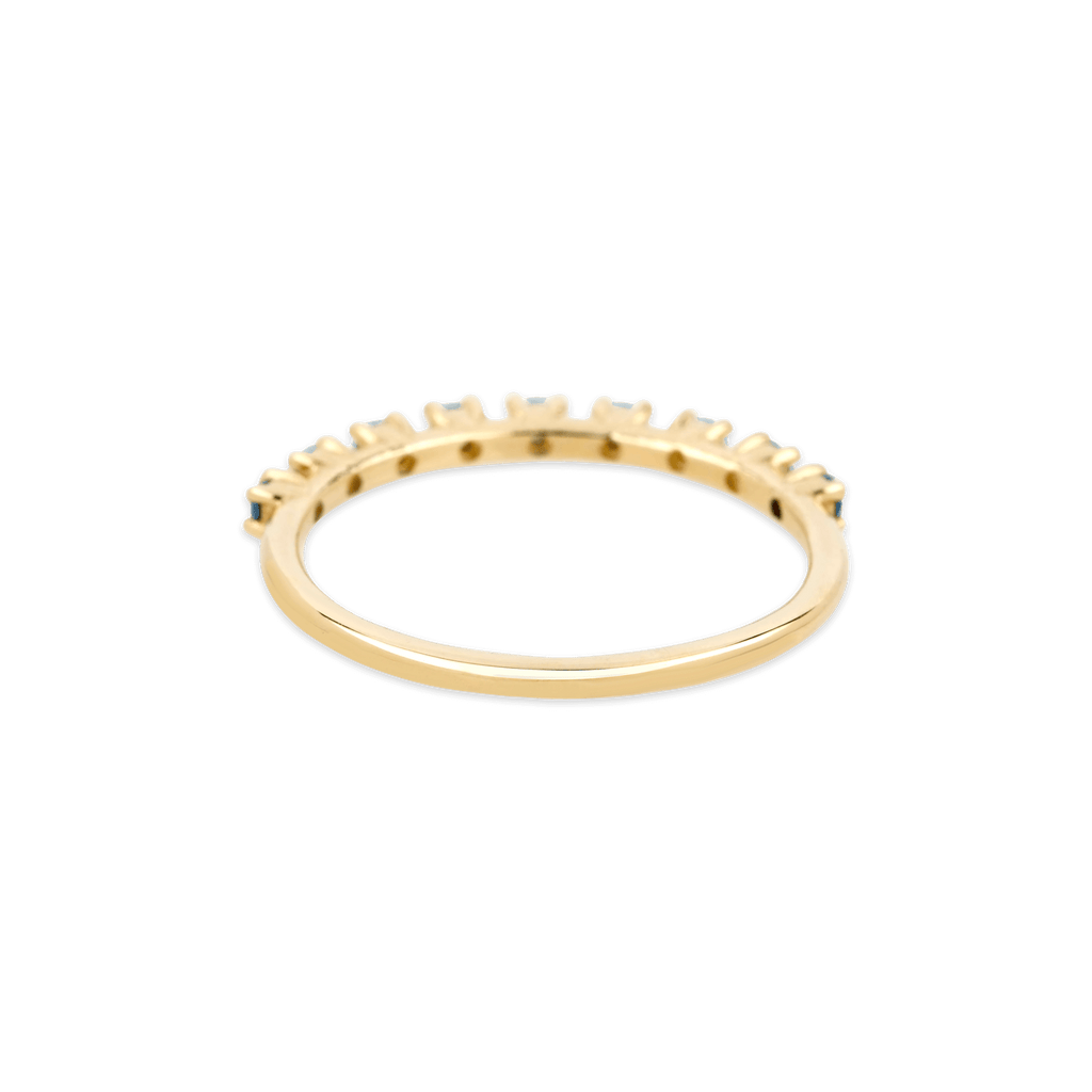 Bold Nine Blue Sapphire Band