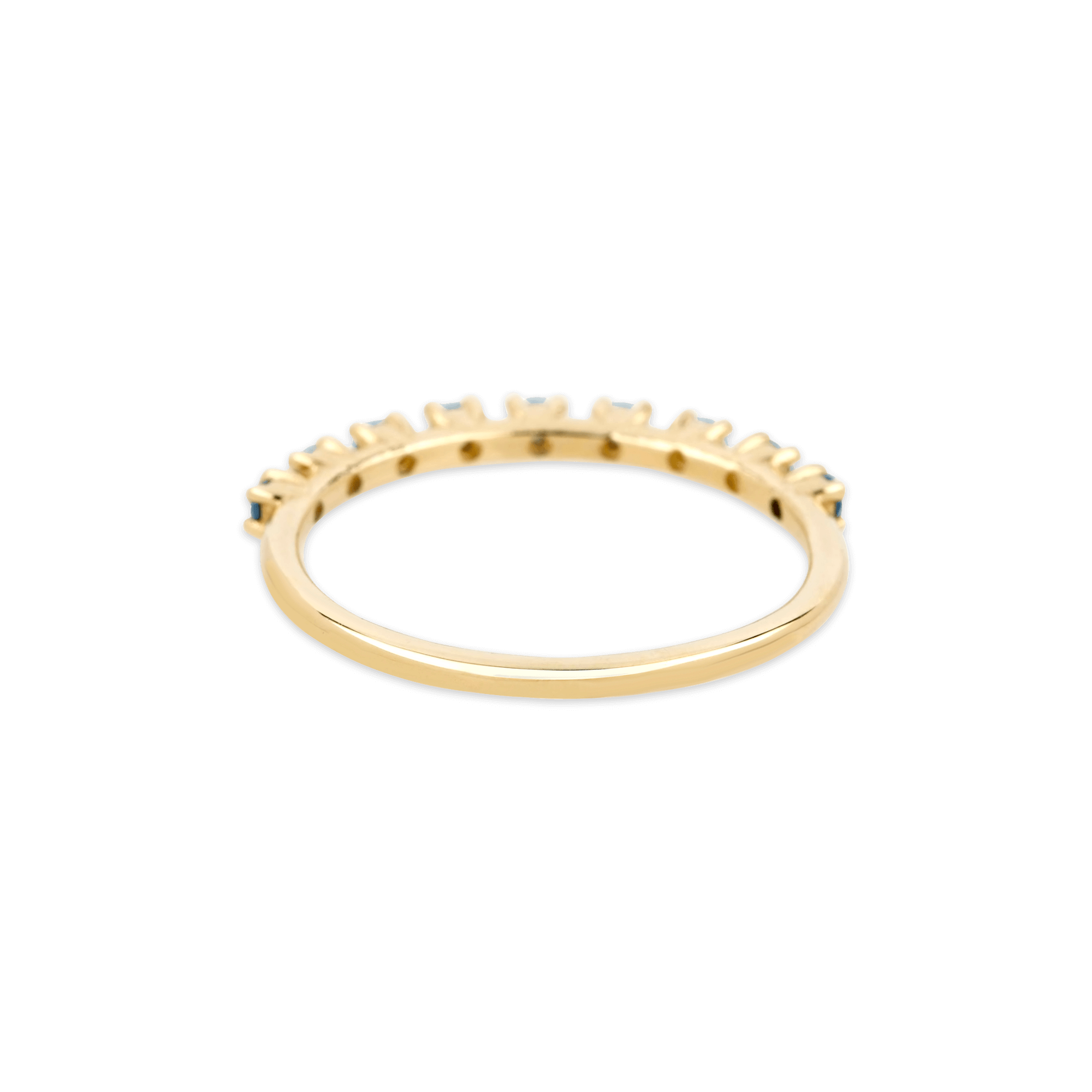 Bold Nine Blue Sapphire Band