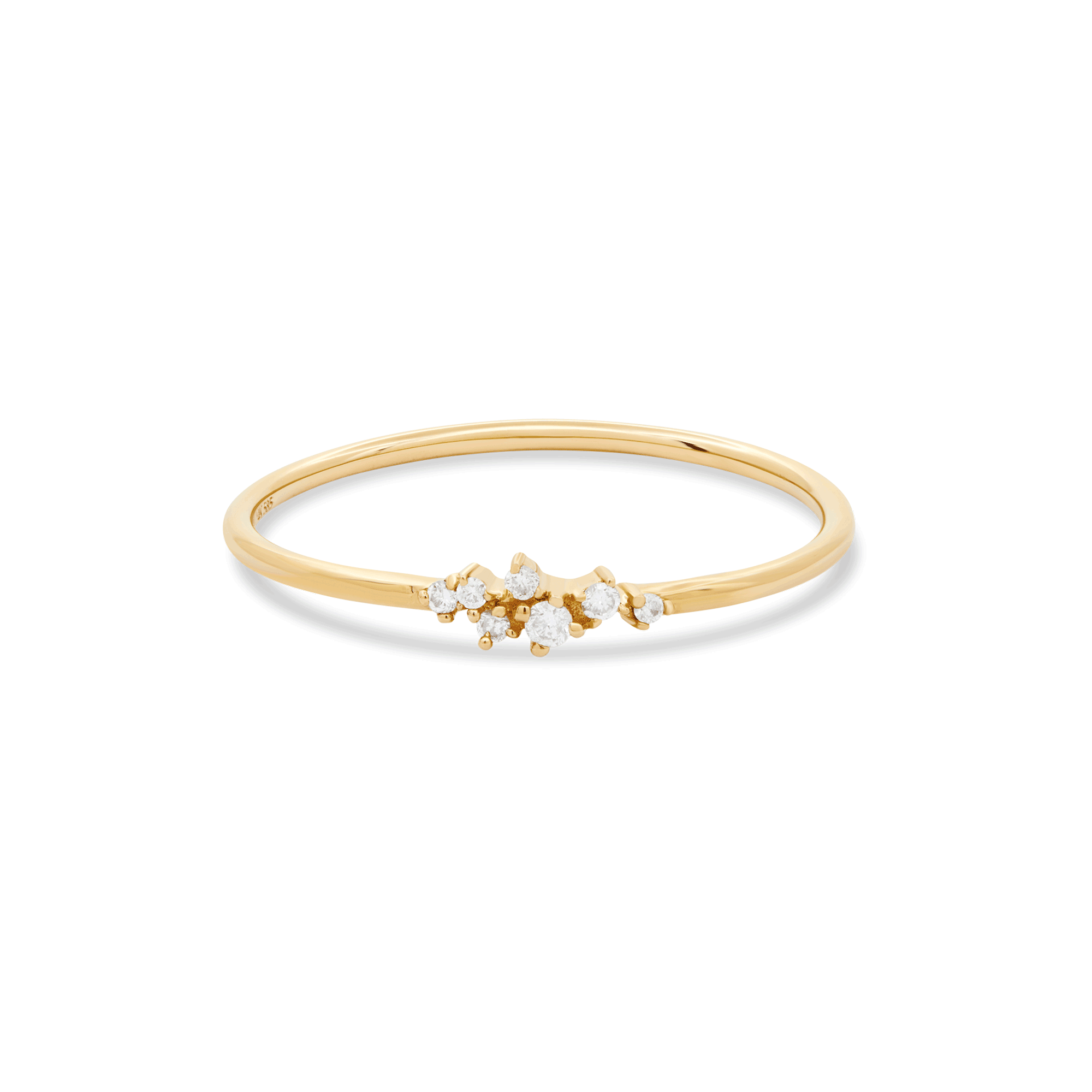 Clustered Diamond Ring