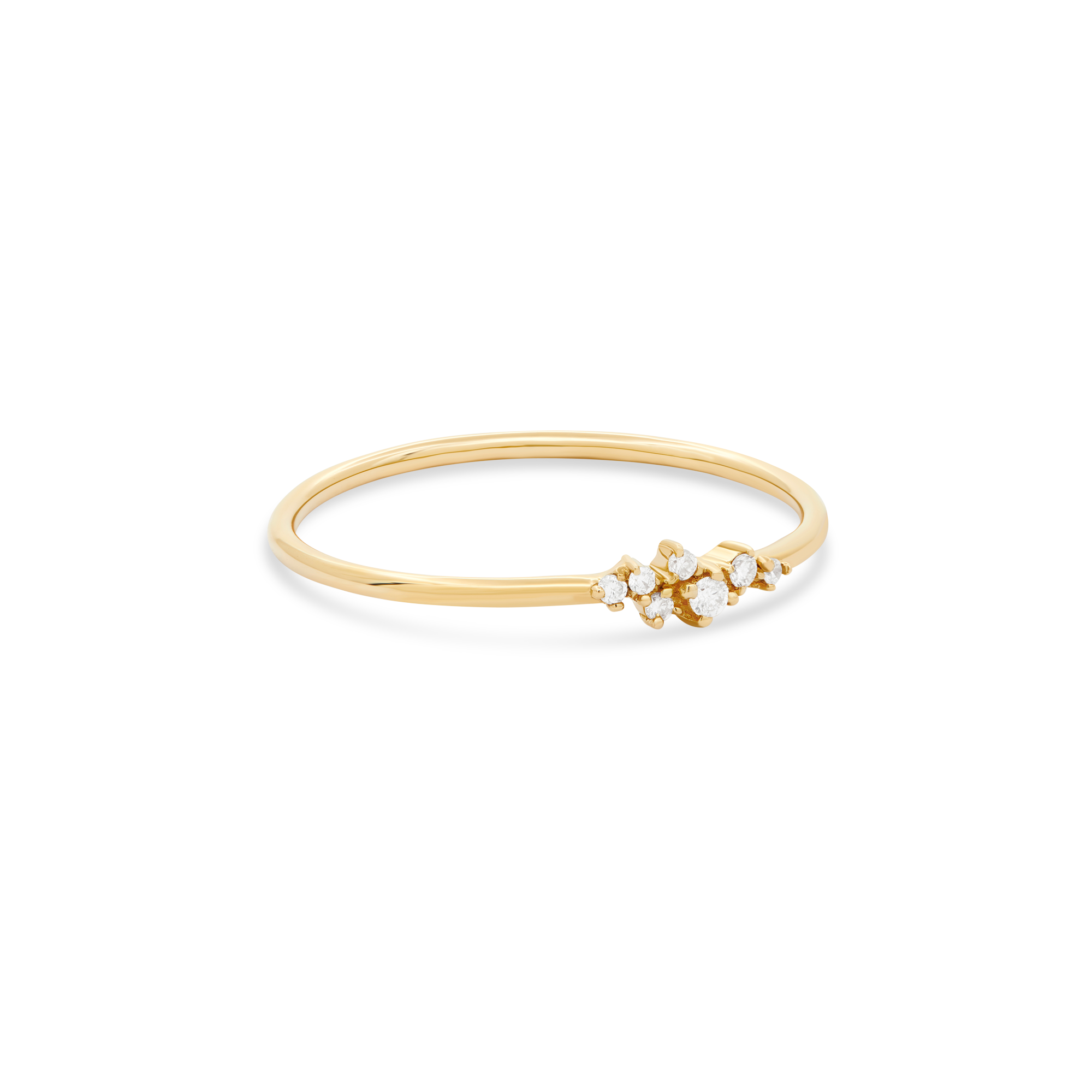 Clustered Diamond Ring
