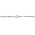 Delicate Aquamarine Cushion Bracelet