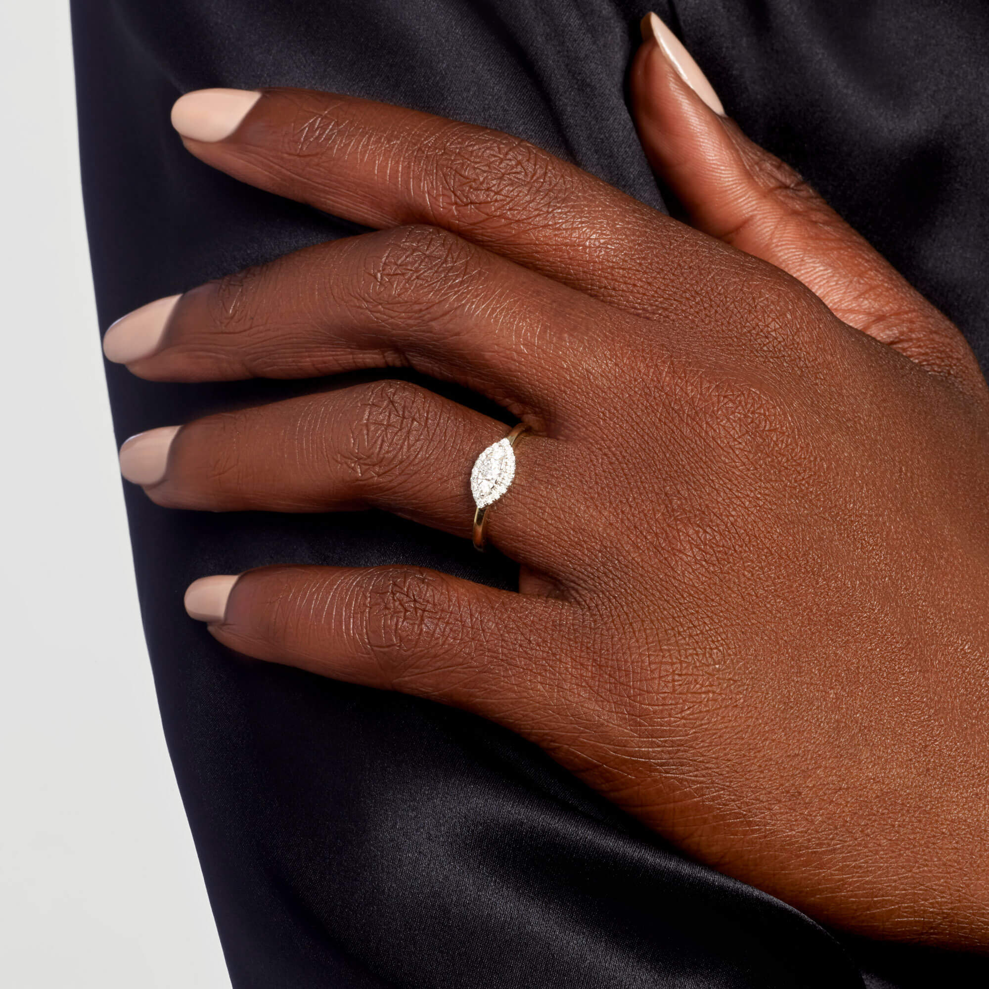 Diamond Muse Halo Ring