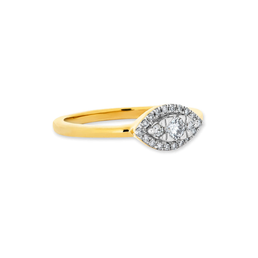Diamond Muse Halo Ring