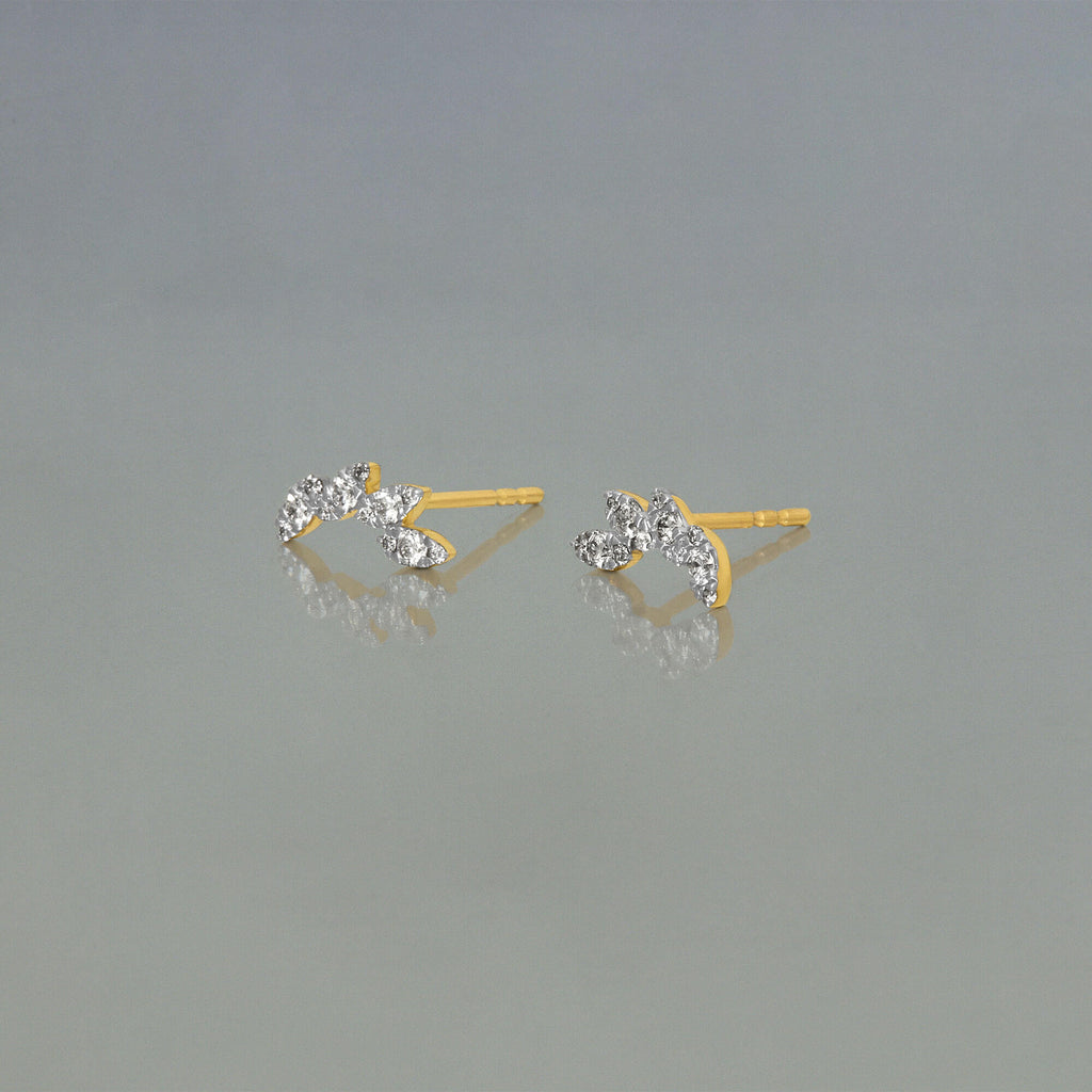 Diamond Muses Tiara Studs