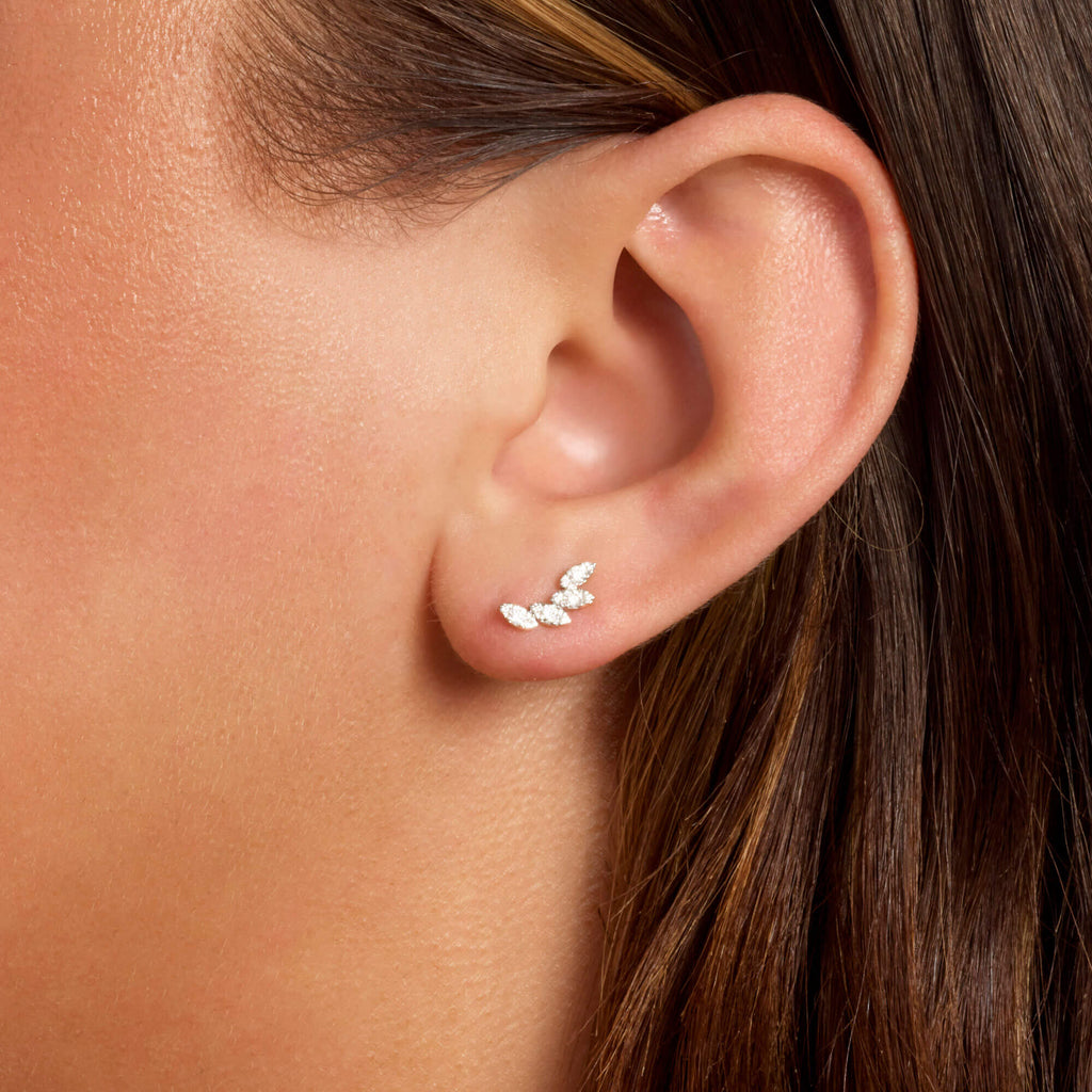 Diamond Muses Tiara Studs