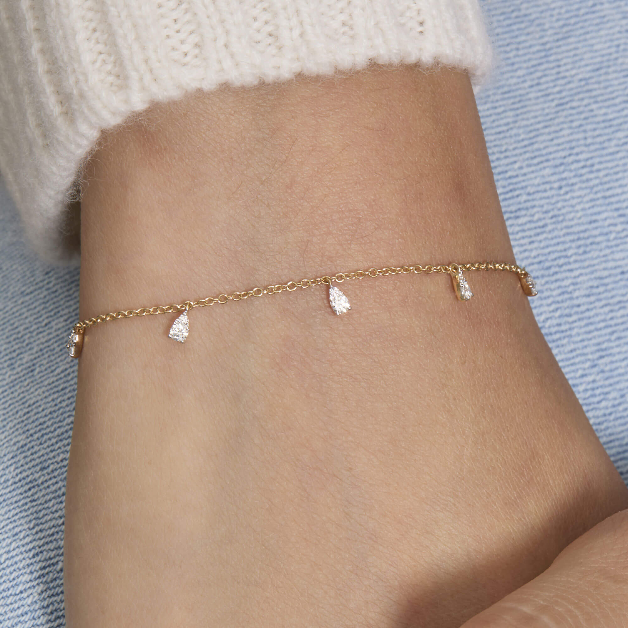 Diamond Petal Bracelet