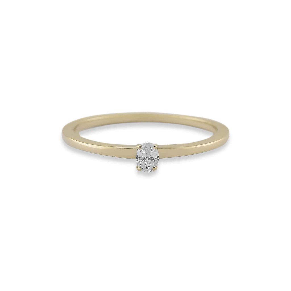 Fancy Shapes Oval Cut Single Ring