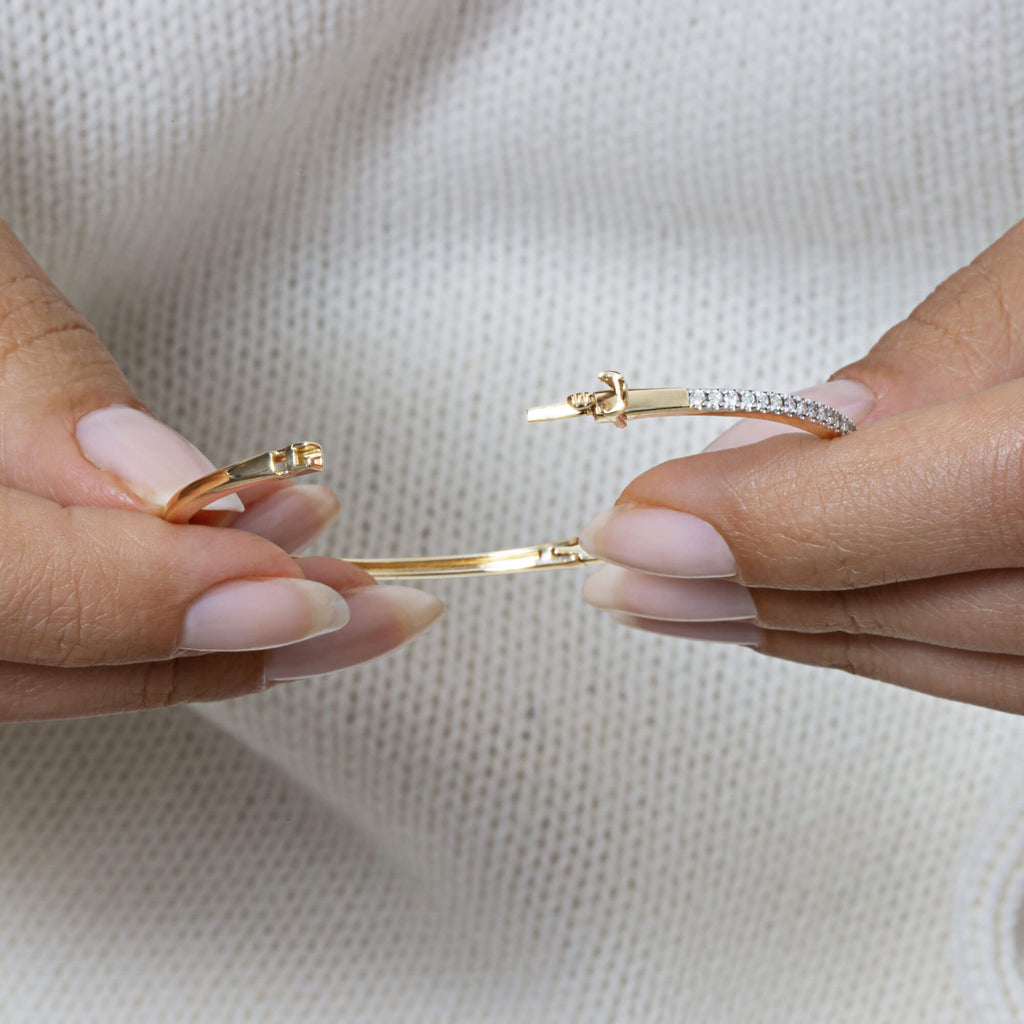 Diamond Stroke Tennis Bangle