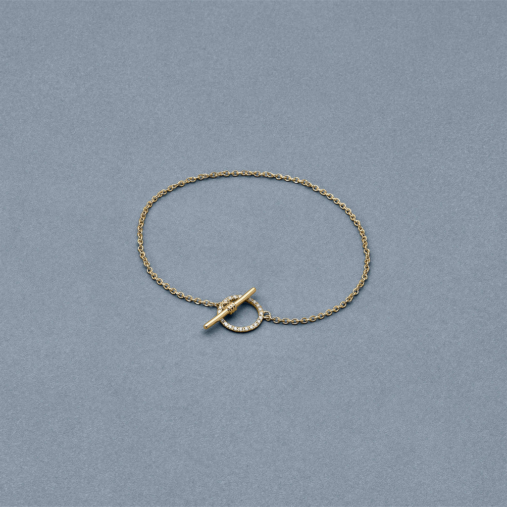 Diamond Toggle Link Bracelet