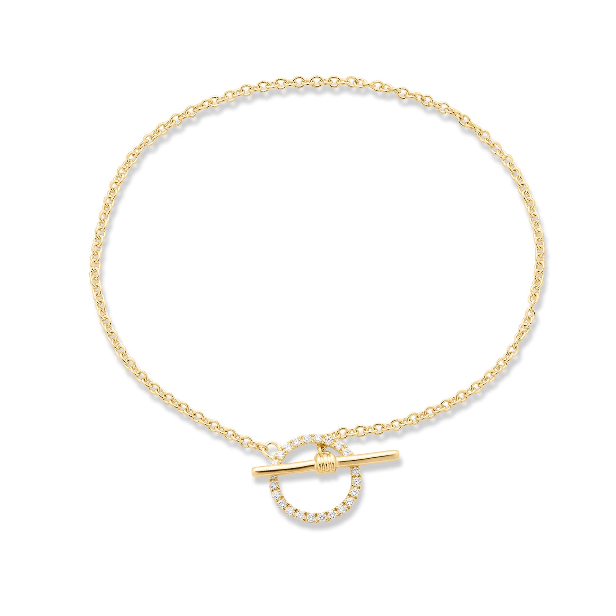 Diamond Toggle Link Bracelet