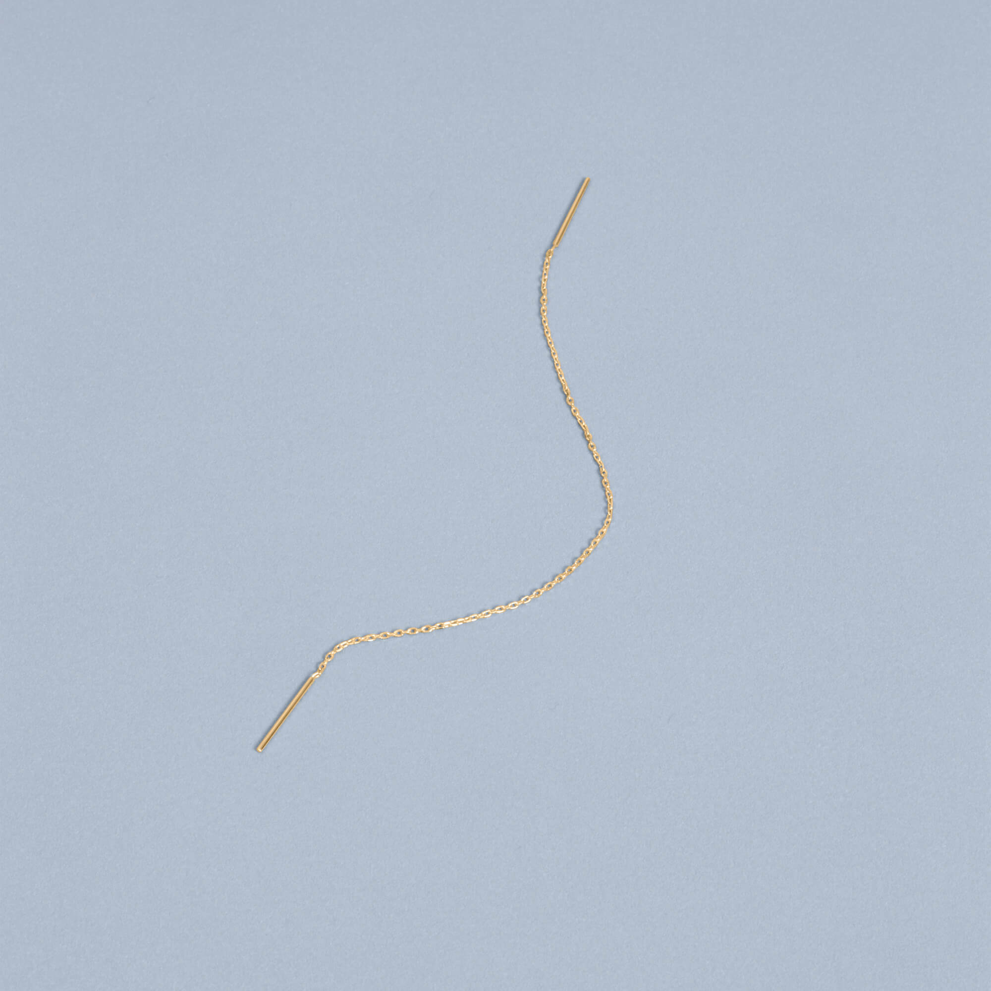 Extra Long Gold Threader Earring