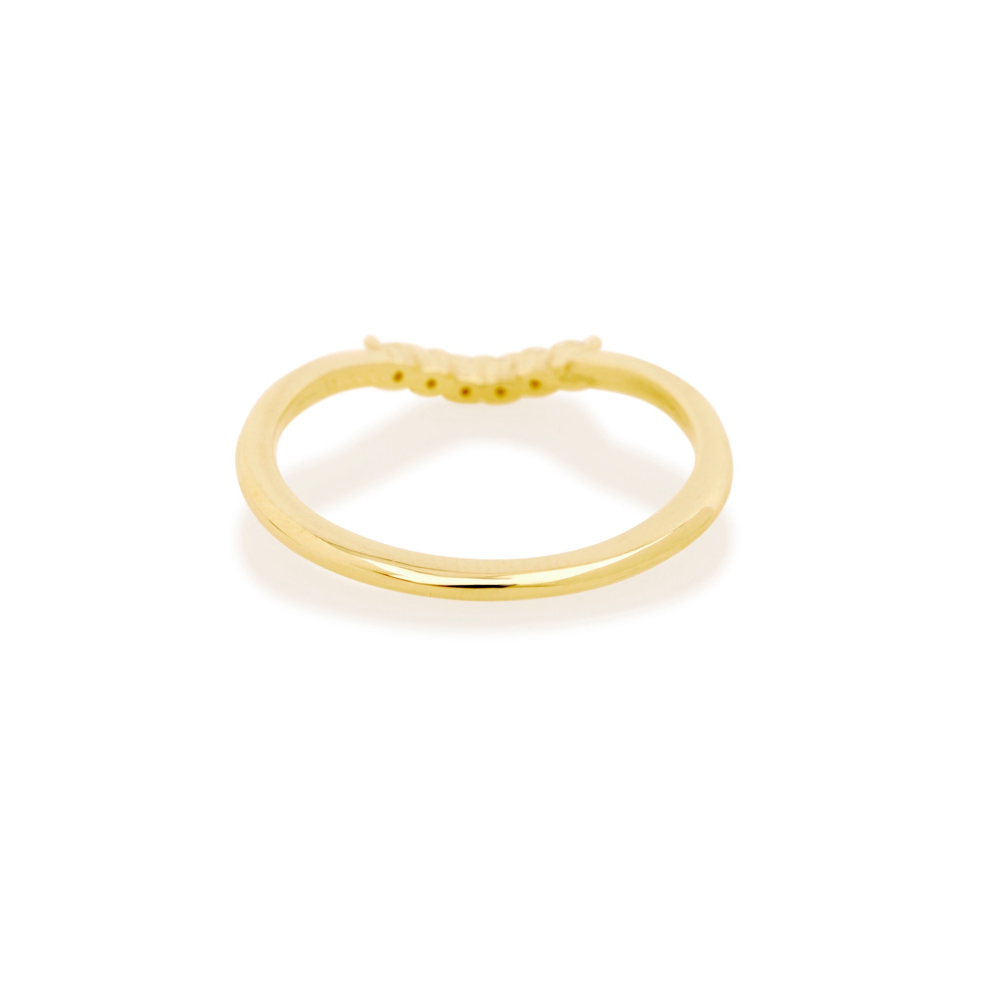 Bold Six Diamond Curve Band